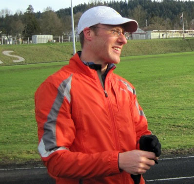 Matthew Thomas in running gear